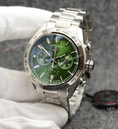 Replica TAG Heuer Carrera Heuer 02 Watches Green Dial Stainless Steel